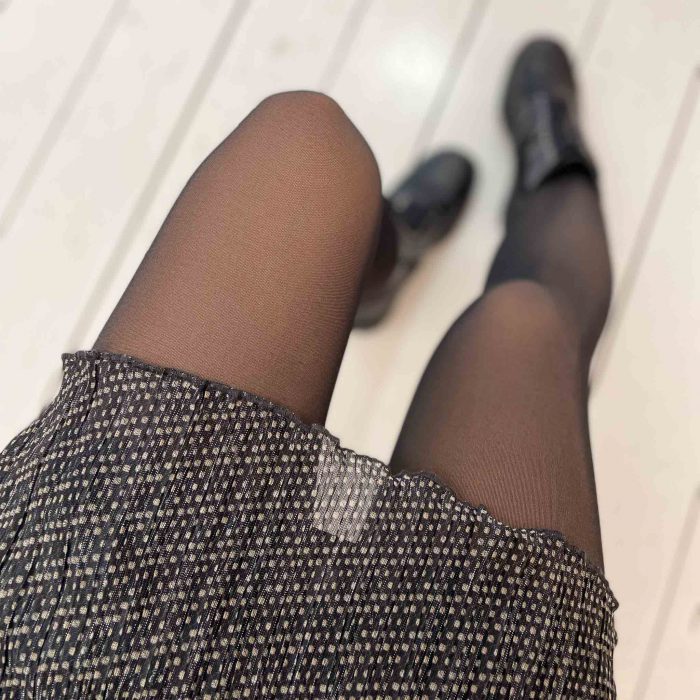 Fake Translucent Tights Black – Bild 3