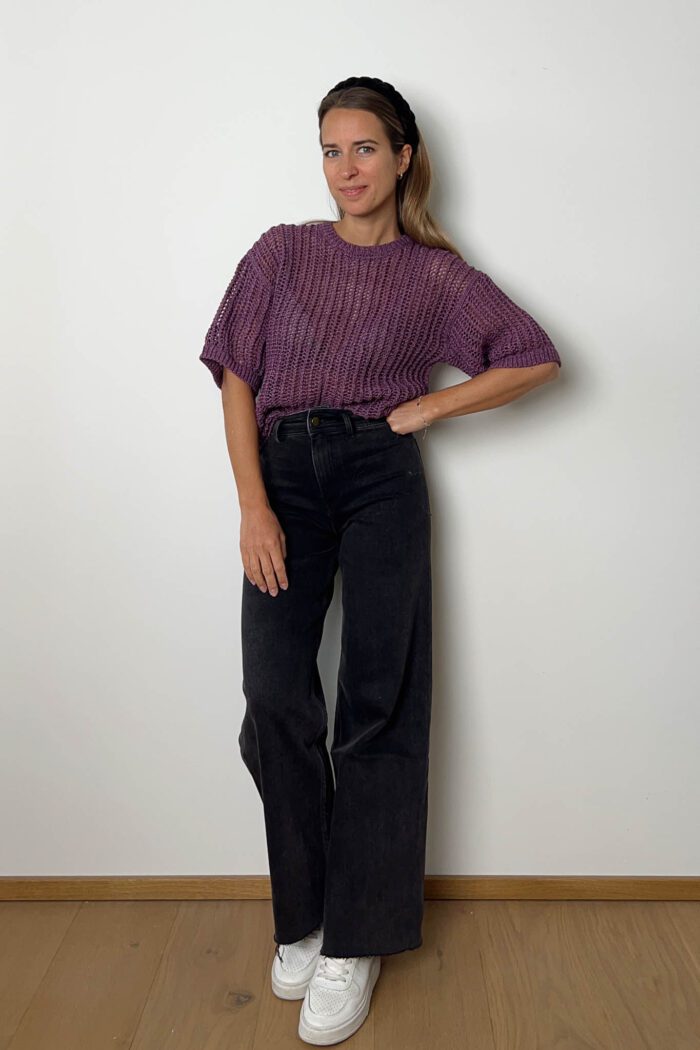 Wide Leg Jeans "anthracite" – Bild 3