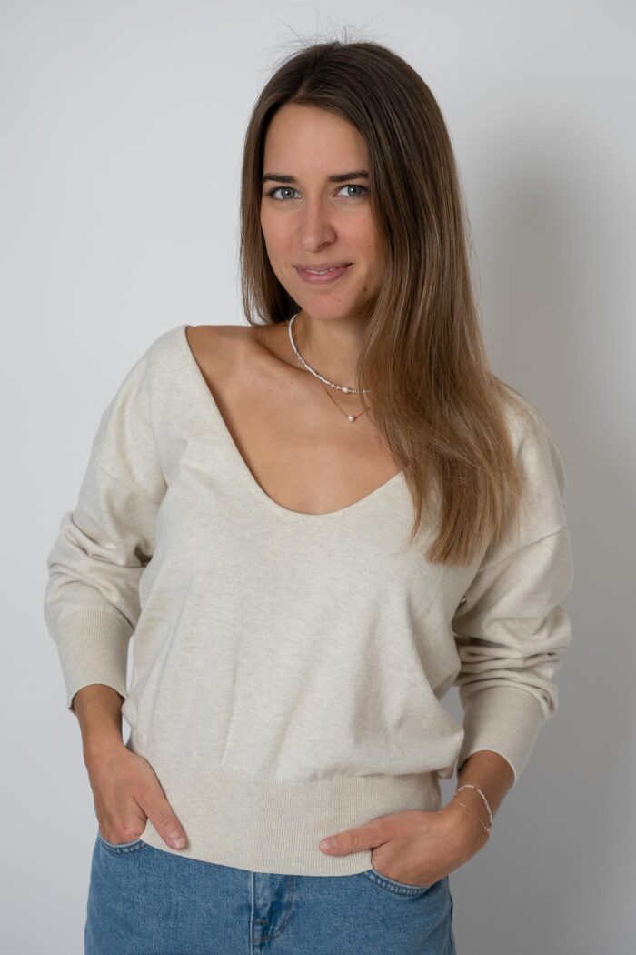 Pullover mit Tanktop "Light Beige" YAYA – Bild 3