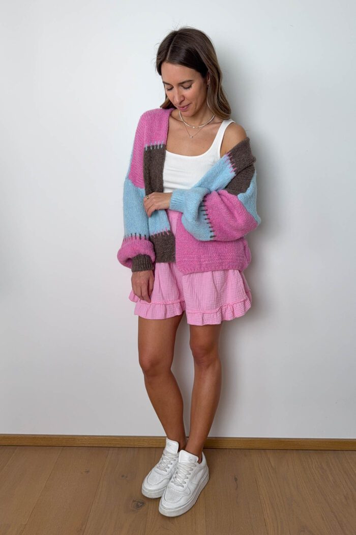 Cardigan "brown pink blue" – Bild 2