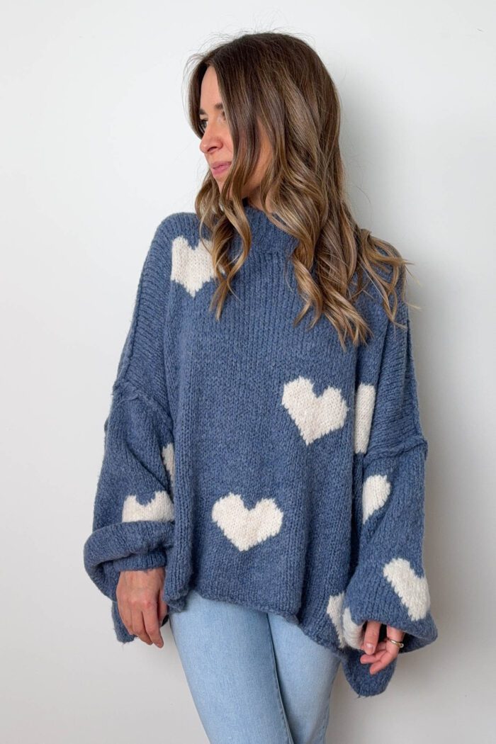 Oversize Pullover "Hearts"