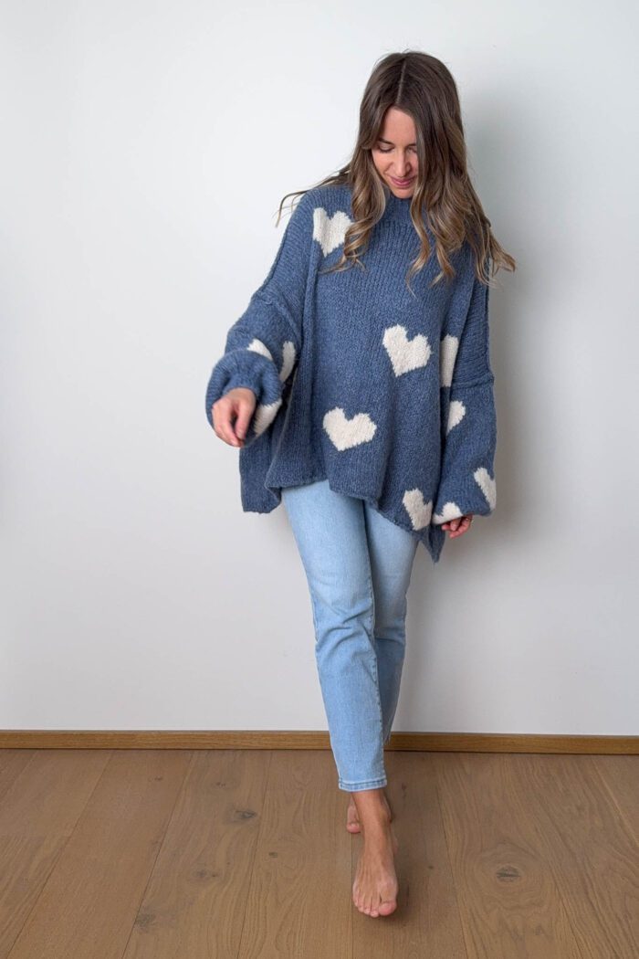 Oversize Pullover "Hearts" – Bild 2