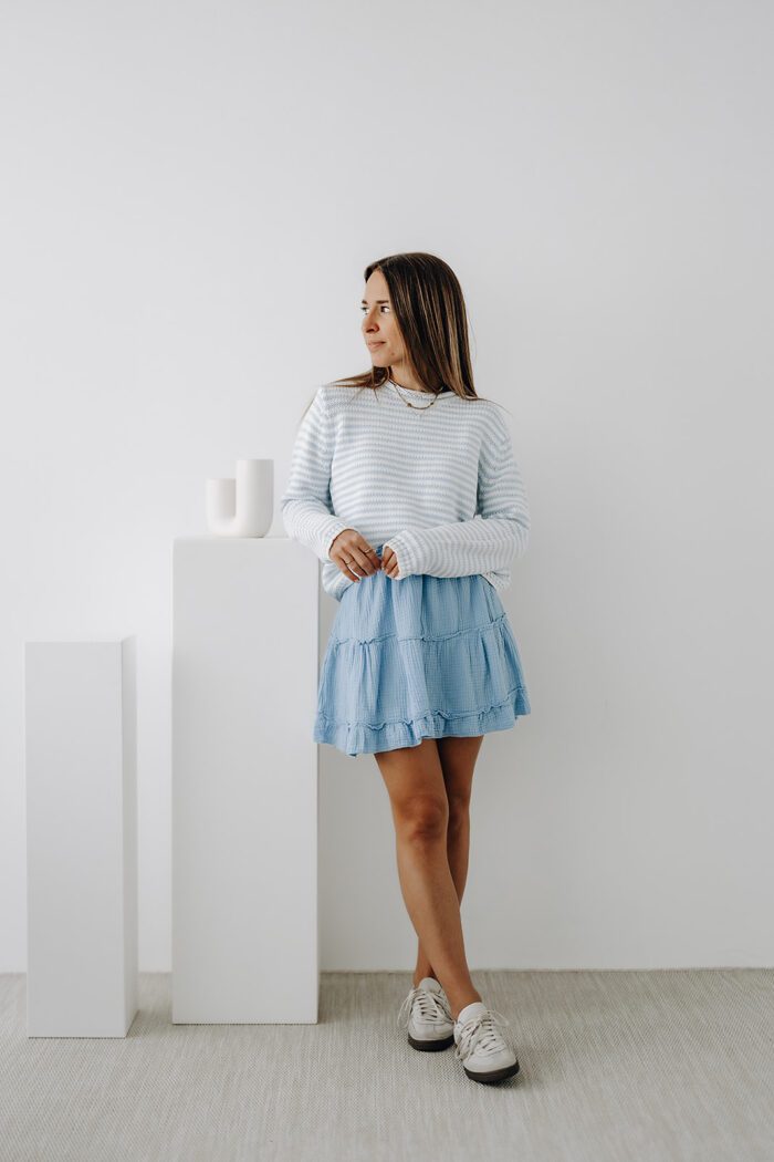 Gestreifter Sweater in zwei Farben – Bild 6