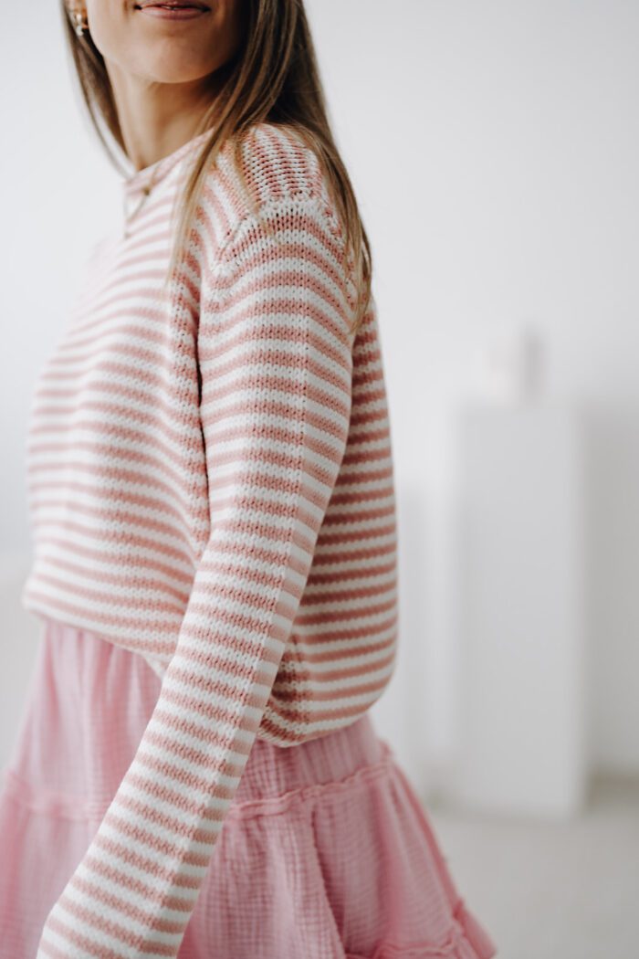 Gestreifter Sweater in zwei Farben – Bild 2