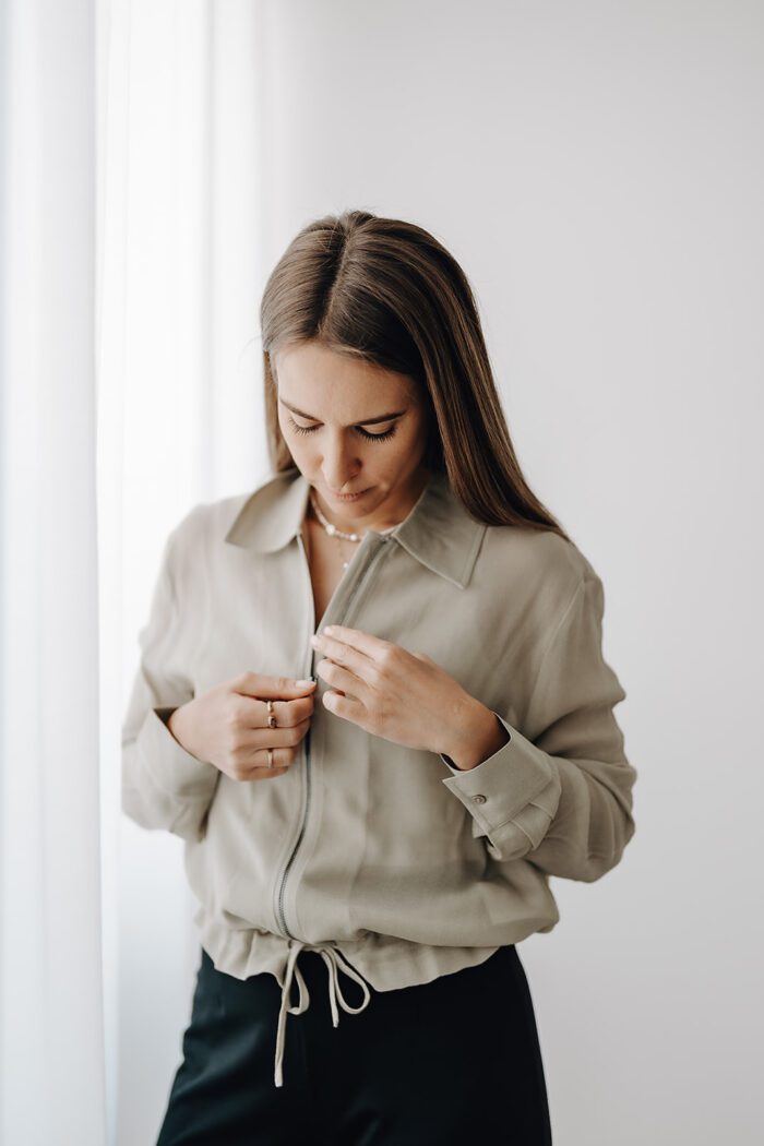 Transparenter Blouson