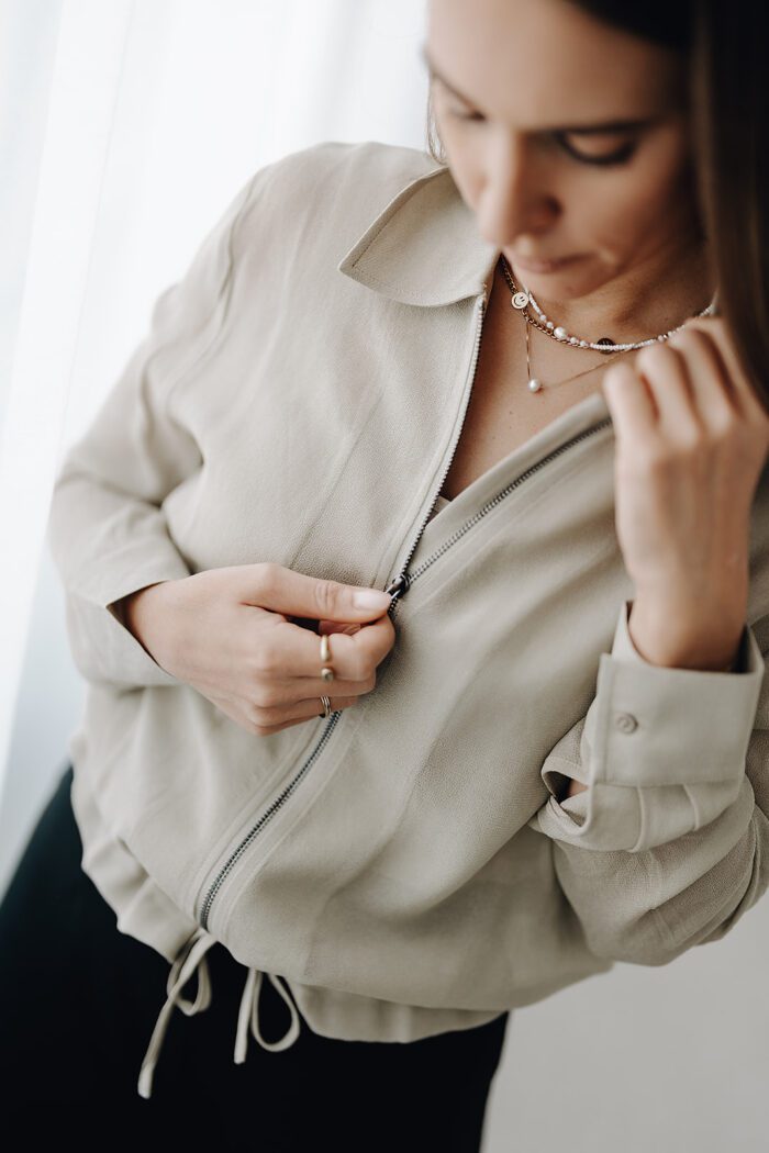 Transparenter Blouson – Bild 6