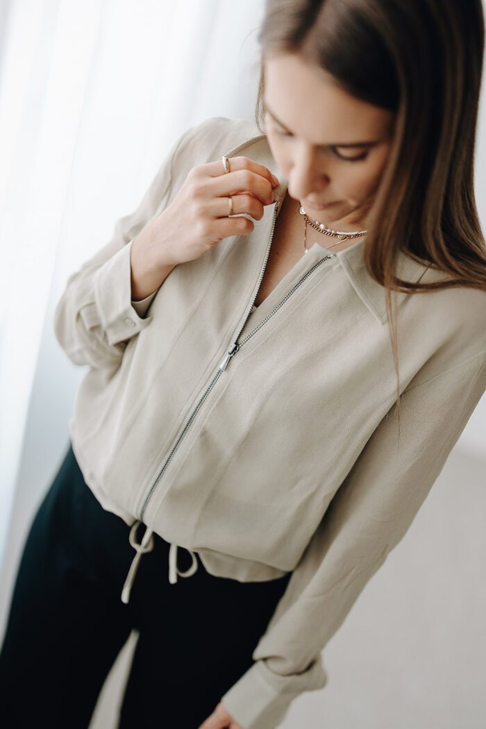Transparenter Blouson – Bild 3
