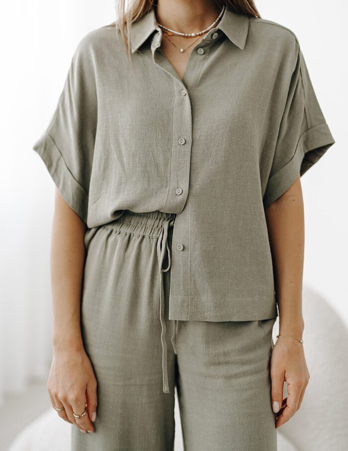 Viva Crop Shirt "vetiver" – Bild 2