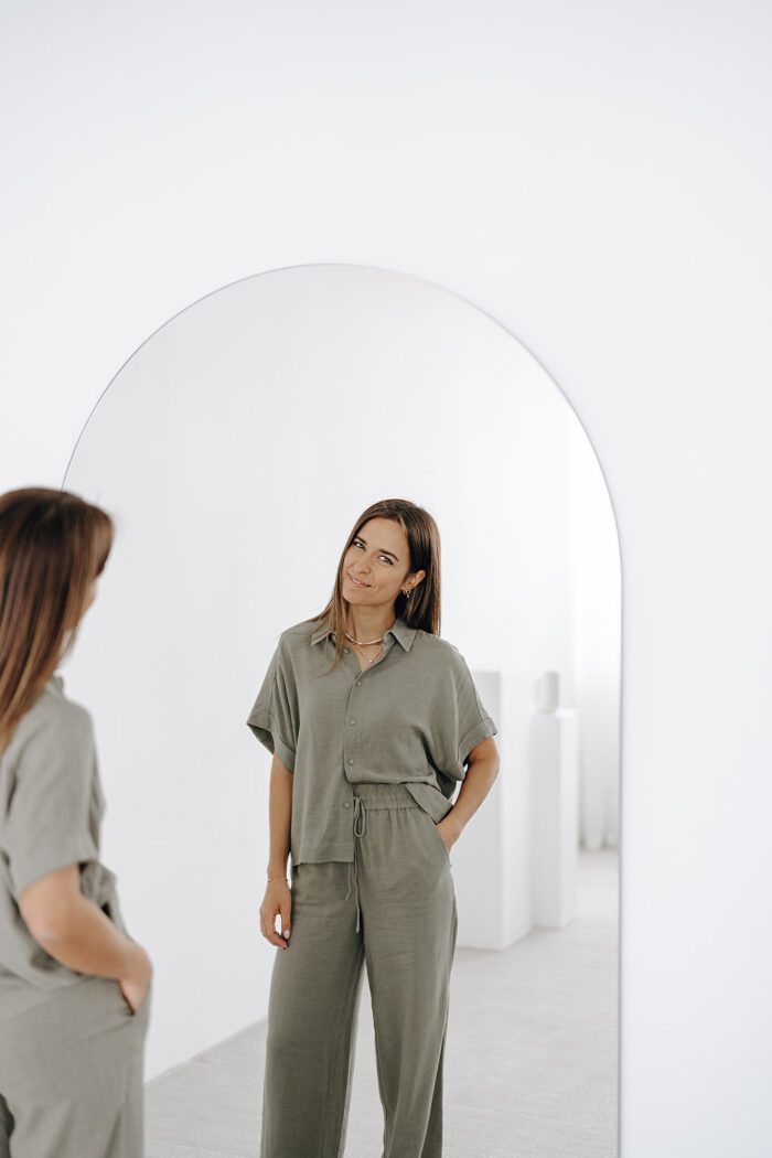Viva Crop Shirt "vetiver" – Bild 5