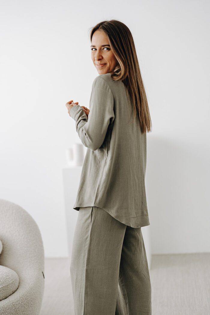 Viva Long Shirt "vetiver"