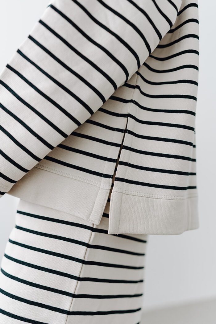 Wide Striped Sweat – Bild 2