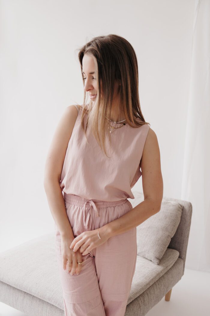 Ärmelloses Oberteil "soft mauve" – Bild 2
