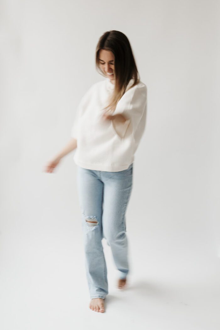 Straight Jeans "destroyed"