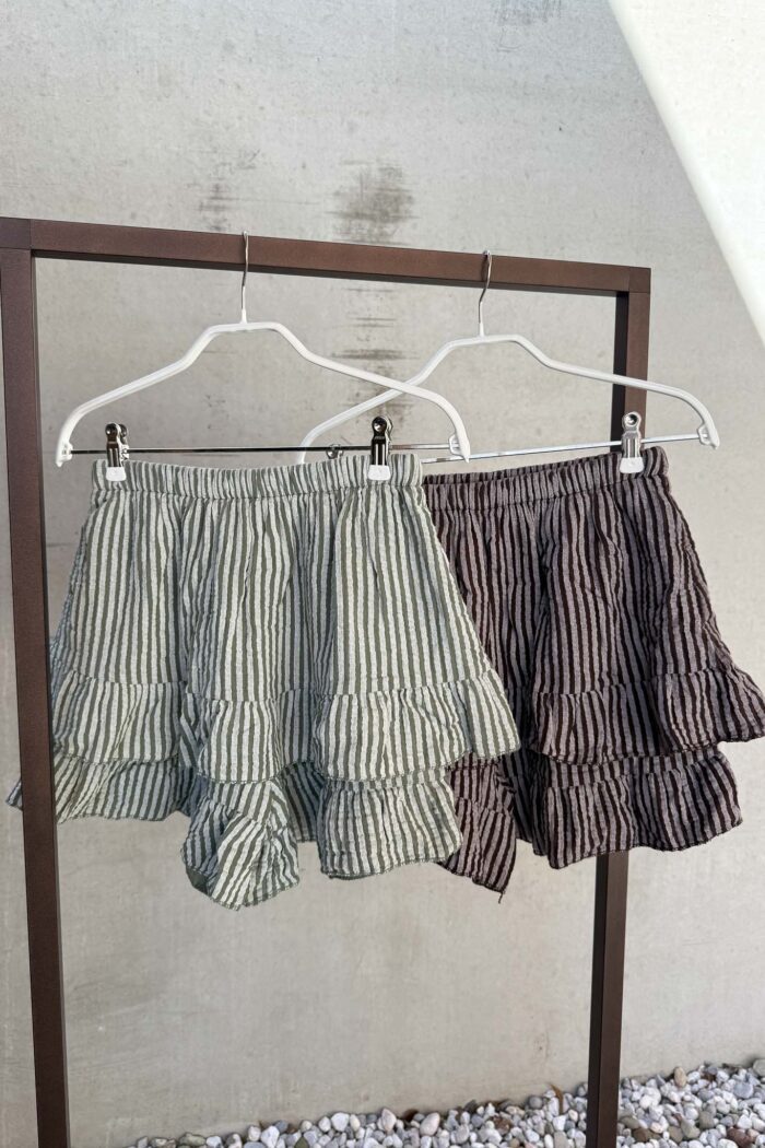 Musselin-Short mit Volants in zwei Farben – Bild 11