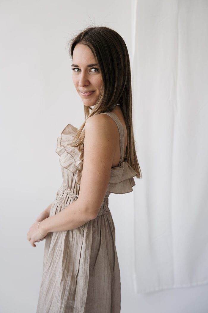 Elegantes Kleid in zwei Farben – Bild 5