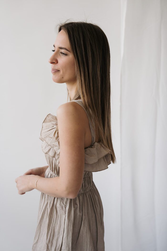 Elegantes Kleid in zwei Farben – Bild 9