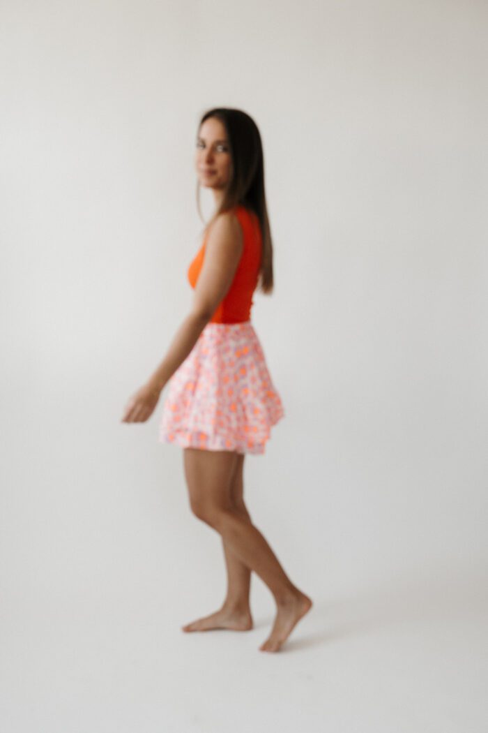 Musselin-Short mit Volants und buntem Leomuster – Bild 3
