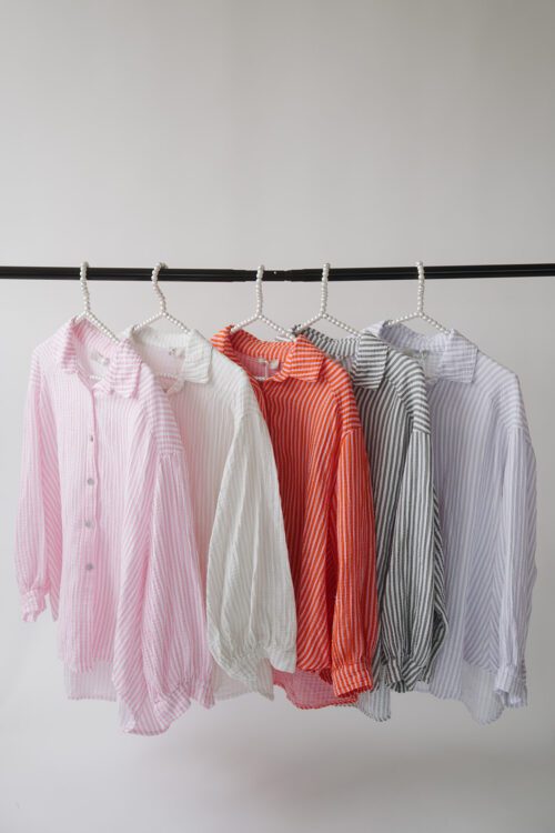 Musselin Bluse "Stripes"