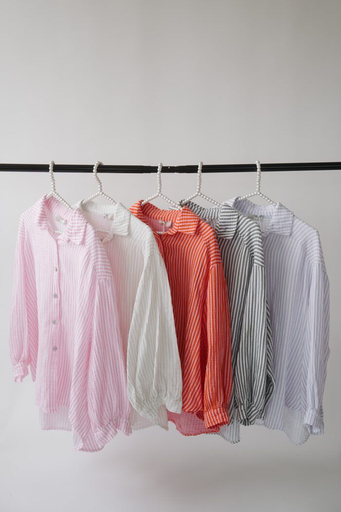 Musselin Bluse "Stripes"