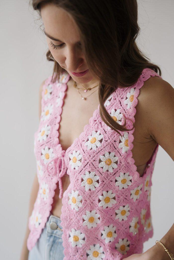 Boho Weste mit Blümchen in drei Farben – Bild 8