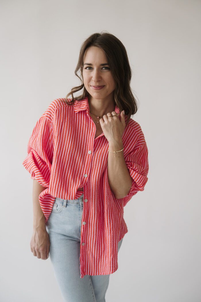 Musselin Bluse "Stripes" – Bild 3