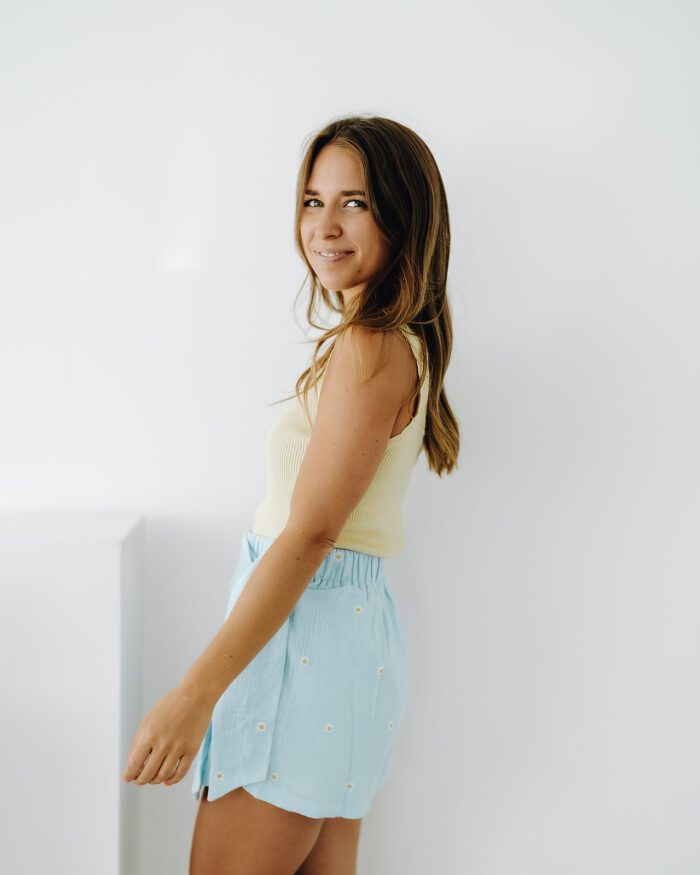 Blauer Skort "Daisies" – Bild 8
