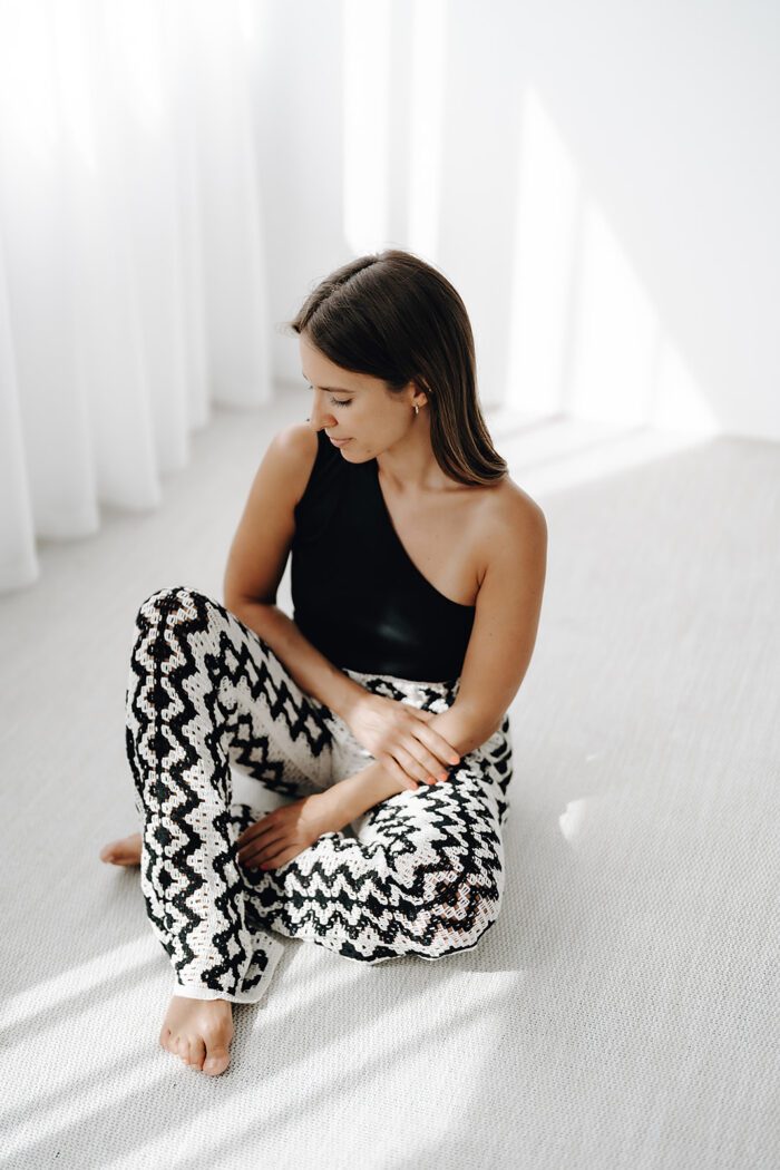 One Shoulder Top "black"