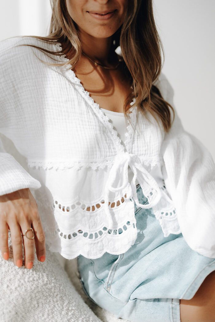 Bohemien Bluse "white" – Bild 4