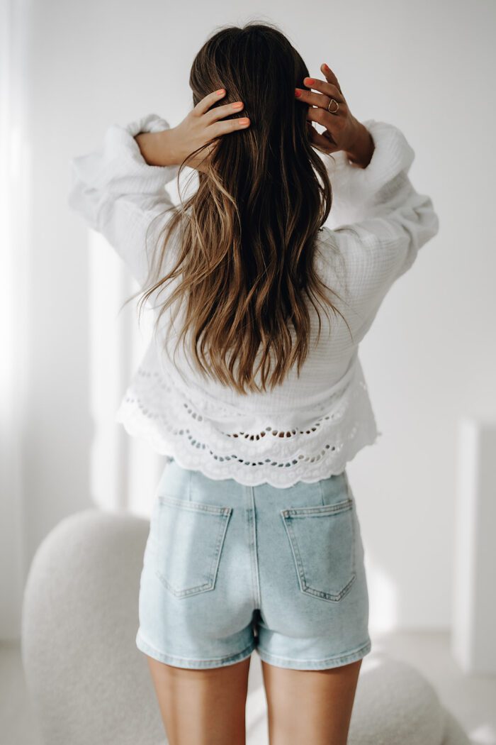 Bohemien Bluse "white" – Bild 6
