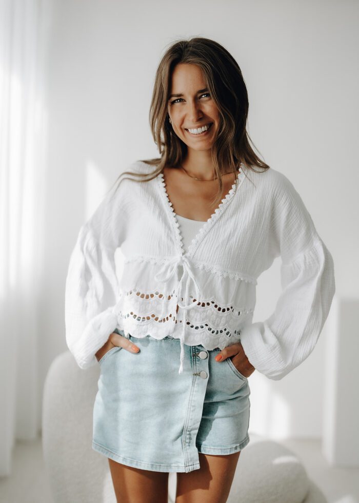 Bohemien Bluse "white" – Bild 2