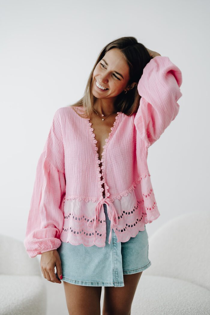 Bohemien Bluse "pink"