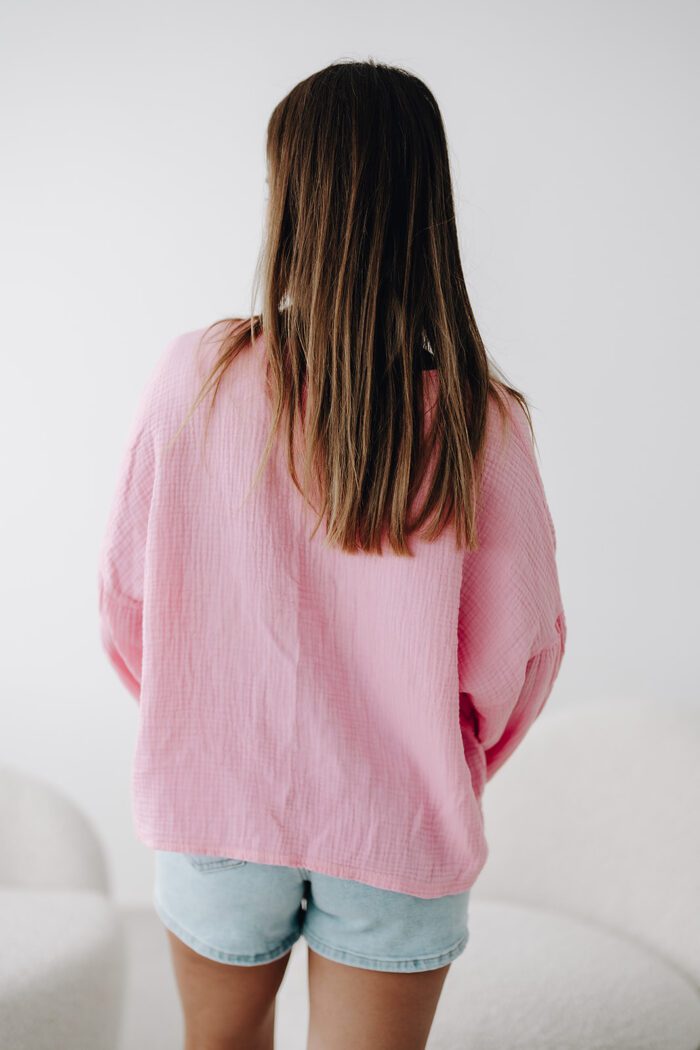 Bohemien Bluse "pink" – Bild 4