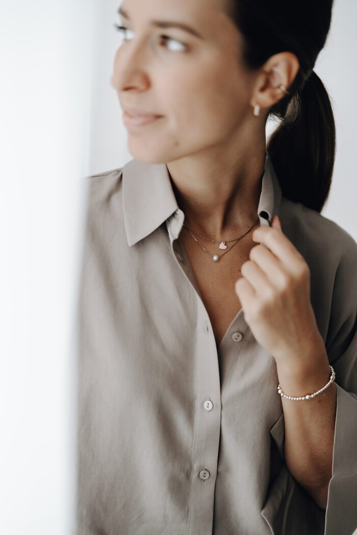 Cropped Bluse "greyish brown" – Bild 5