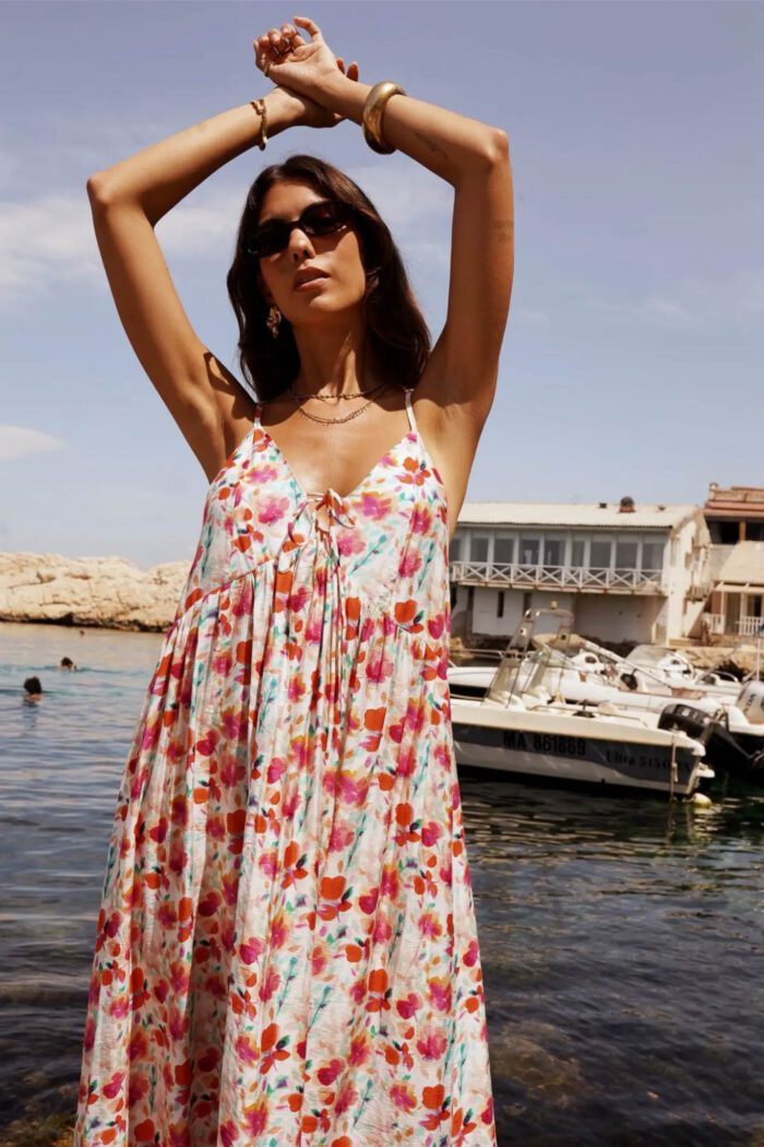Buntes Oversize Maxidress Lieferbar ab 25. Juli