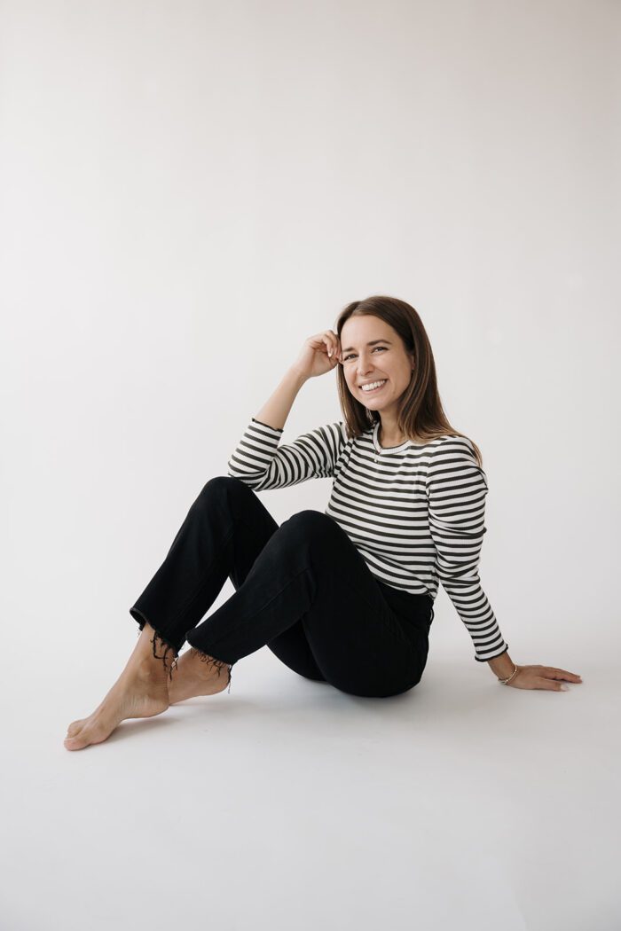 Anna Crew Neck Tee Deep Depths – Bild 2