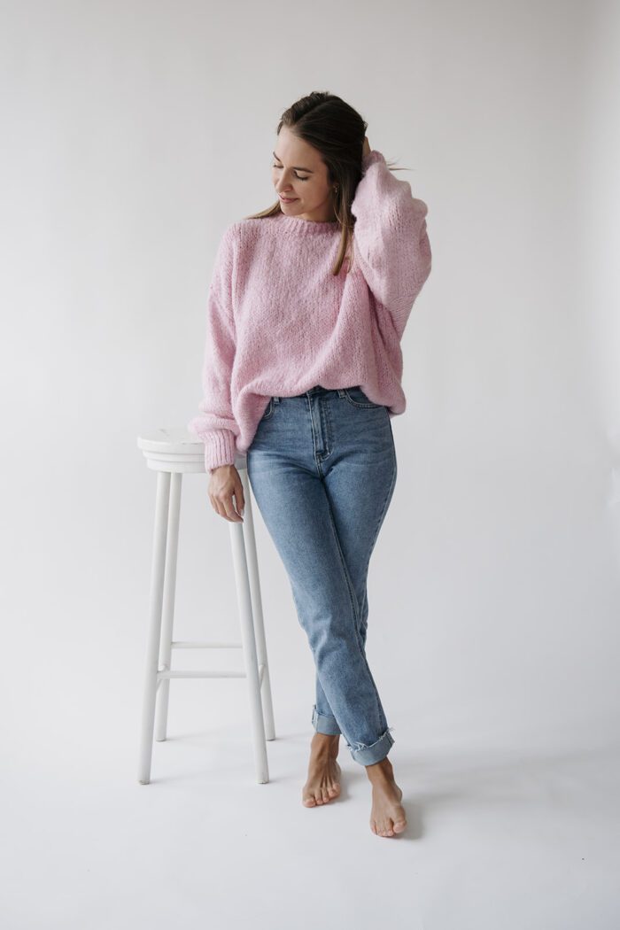 Oversize Pullover Rosa