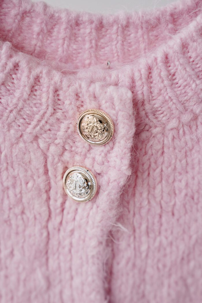 Cardigan Knöpfe Rosa – Bild 2