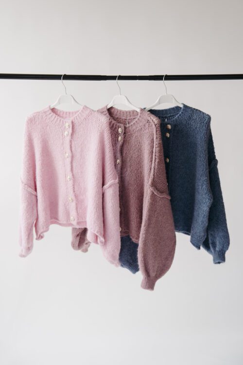 Cardigan Knöpfe Rosa - TU