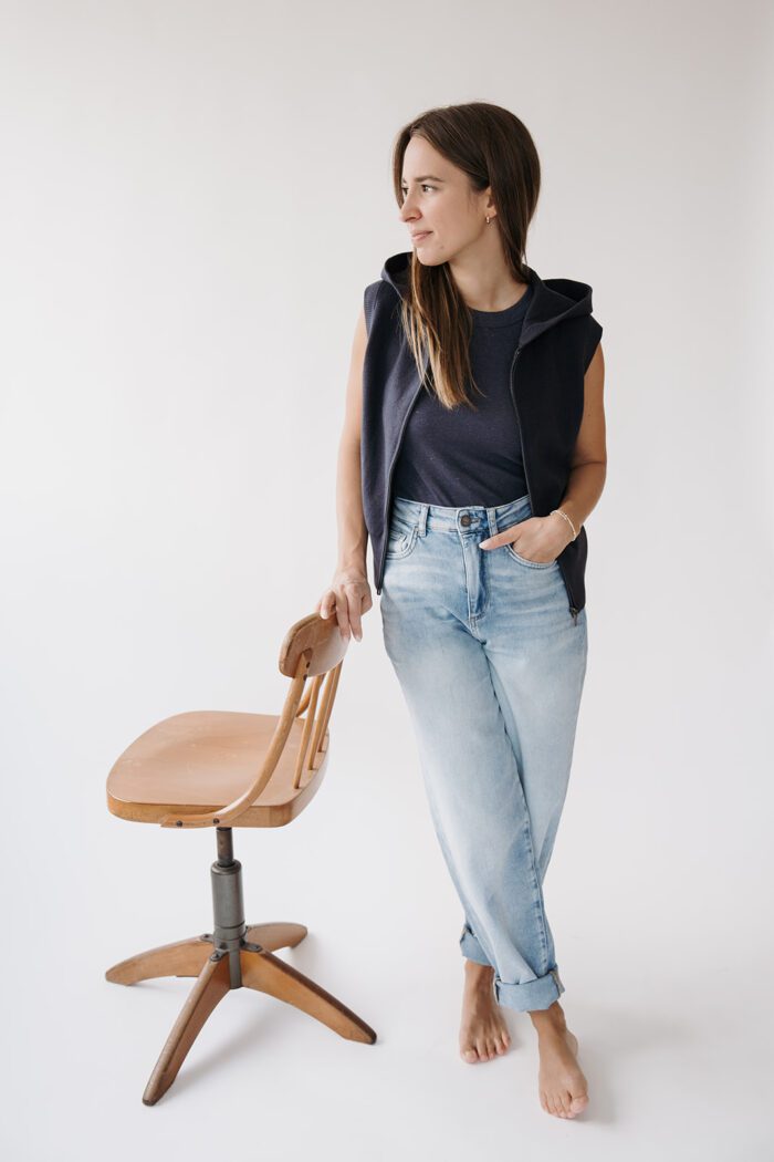 Jeans lockerer Schnitt Light Blue Denim