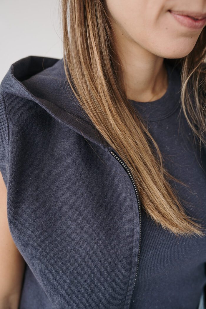 Kapuzenpullover Inkwell Blue – Bild 3