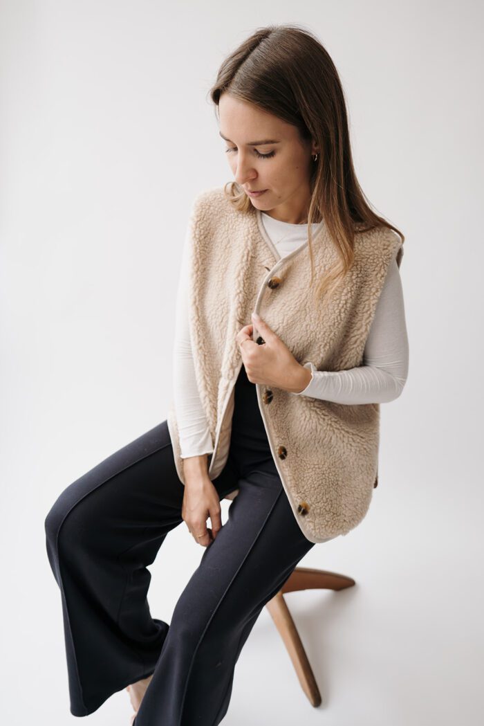 Weste Beige – Bild 3
