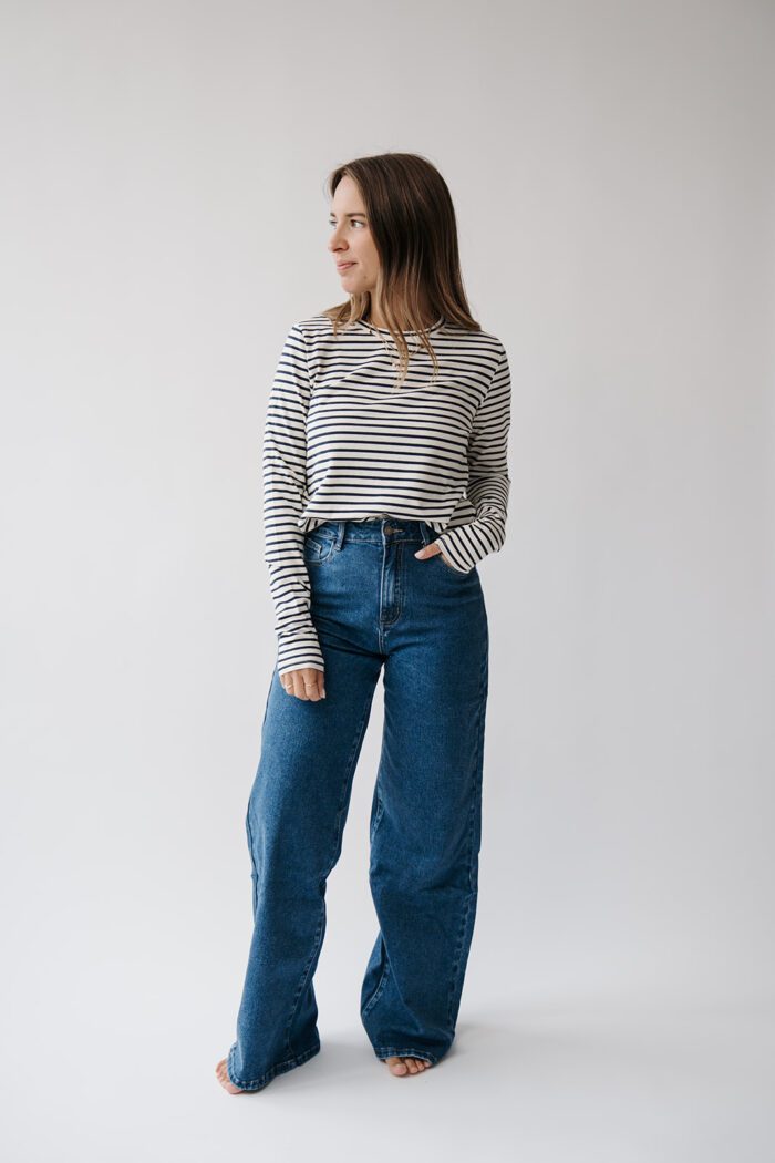 Kaya T-Shirt Blue Stripes – Bild 2