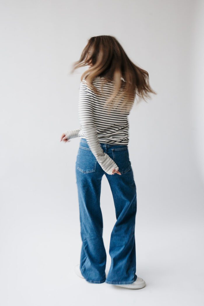 Kaya T-Shirt Blue Stripes – Bild 3