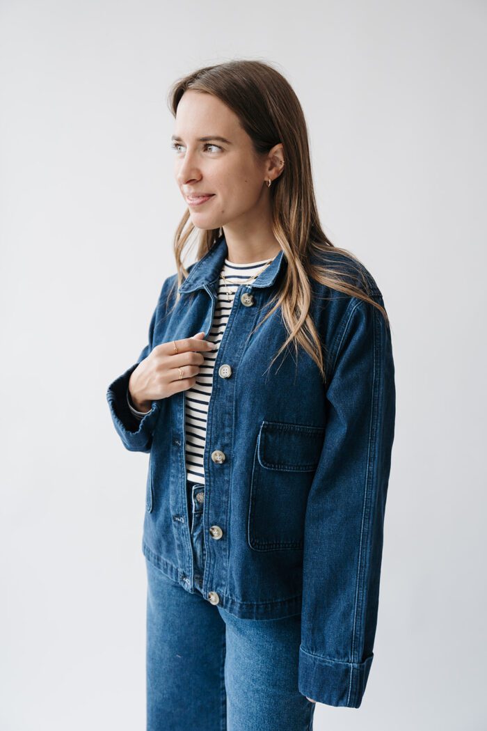 Klementine Jacket Dark Denim – Bild 4