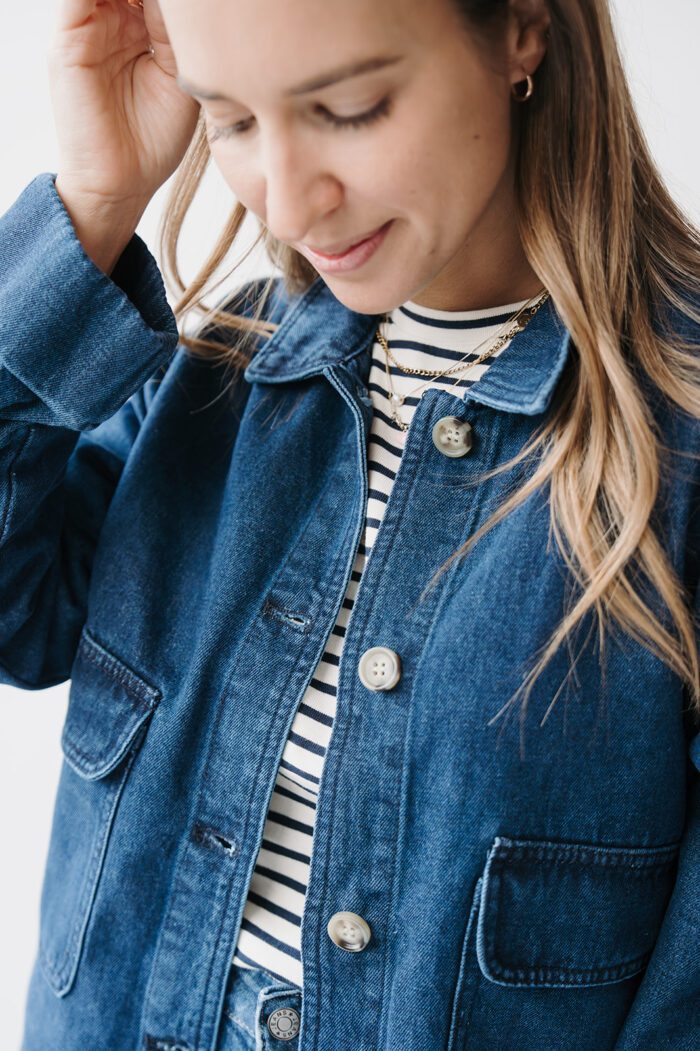 Klementine Jacket Dark Denim – Bild 2