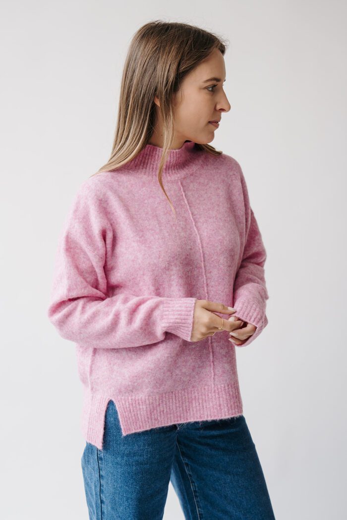 Krista Sweater Bright Pink – Bild 3