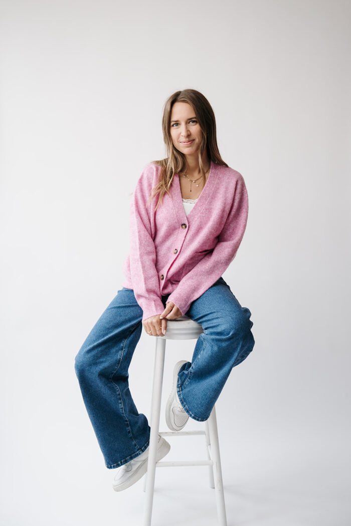 Kristel Cardigan Bright Pink