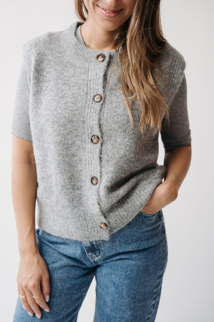 Koko Cardigan Grey Melange