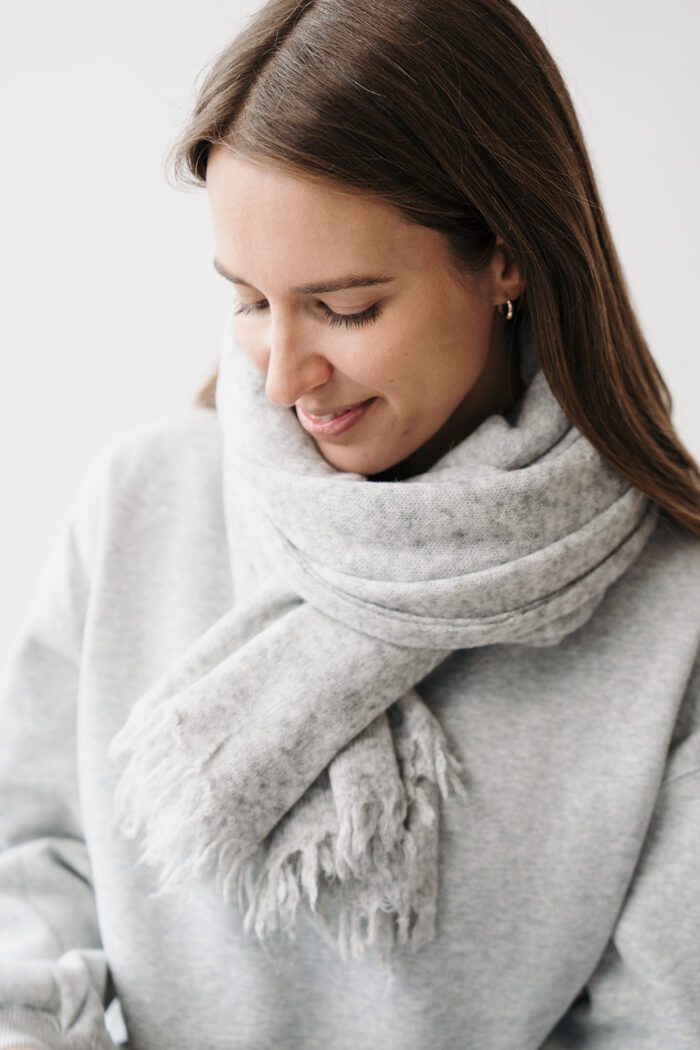 Kitty Scarf Grey Melange