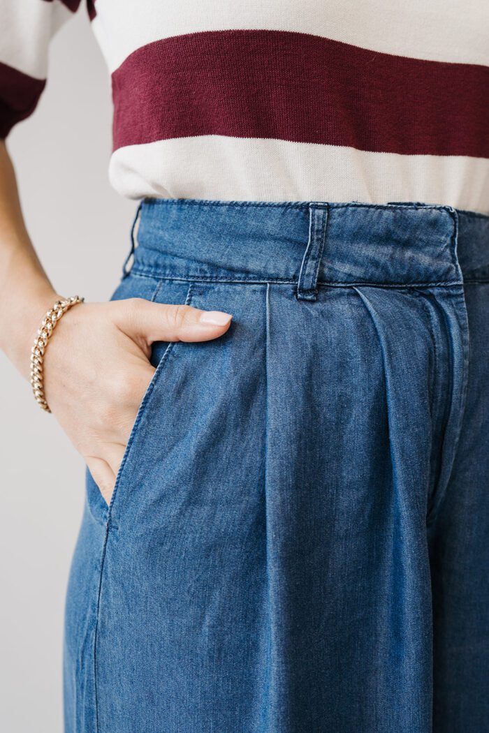 Chambray Pant            Dark Blue – Bild 2